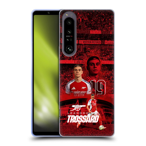 Arsenal FC 2024/25 First Team Leandro Trossard Soft Gel Case for Sony Xperia 1 IV