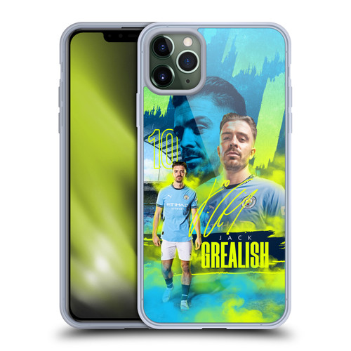 Manchester City Man City FC 2024/25 First Team Jack Grealish Soft Gel Case for Apple iPhone 11 Pro Max