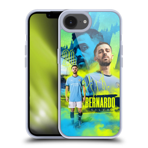 Manchester City Man City FC 2024/25 First Team Bernardo Silva Soft Gel Case for Apple iPhone 16e