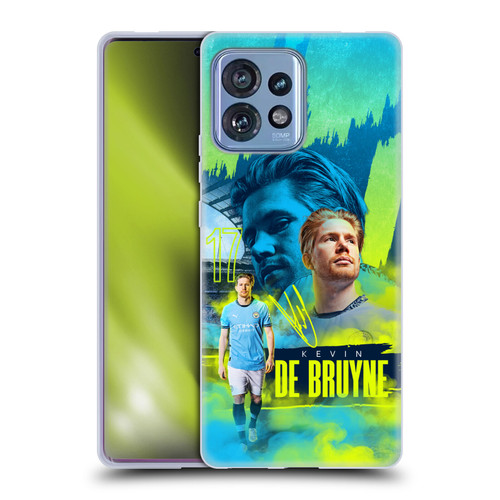 Manchester City Man City FC 2024/25 First Team Kevin De Bruyne Soft Gel Case for Motorola Moto Edge 40 Pro/Plus 2023
