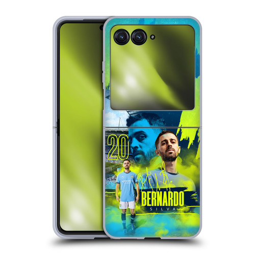 Manchester City Man City FC 2024/25 First Team Bernardo Silva Soft Gel Case for Motorola Razr 40 Ultra / Razr+ 2023