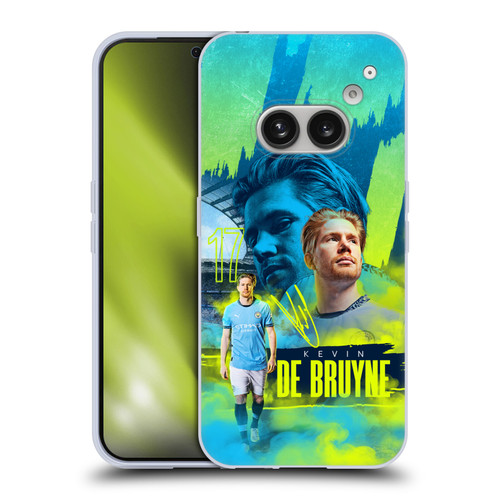 Manchester City Man City FC 2024/25 First Team Kevin De Bruyne Soft Gel Case for Nothing Phone (2a)