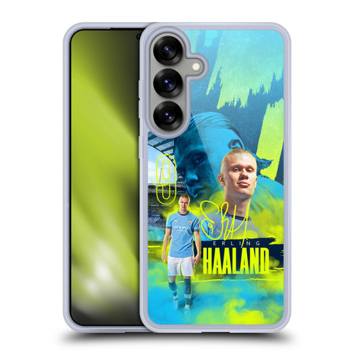 Manchester City Man City FC 2024/25 First Team Erling Haaland Soft Gel Case for Samsung Galaxy S25+