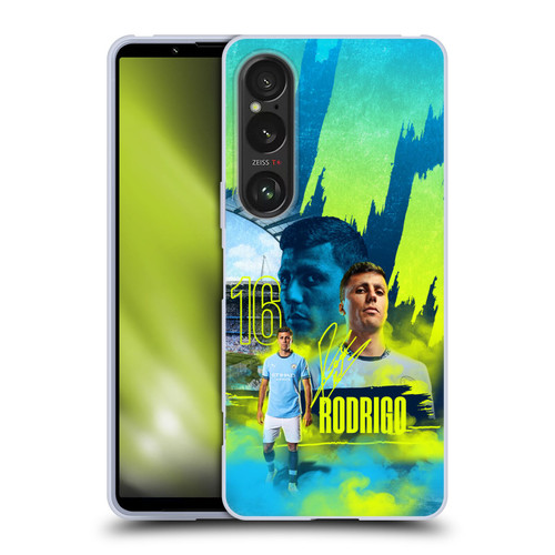 Manchester City Man City FC 2024/25 First Team Rodrigo Soft Gel Case for Sony Xperia 1 VI 5G