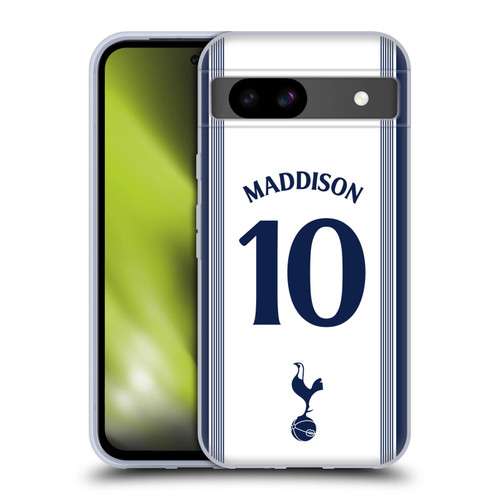 Tottenham Hotspur F.C. 2024/25 Players Home Kit James Maddison Soft Gel Case for Google Pixel 8a