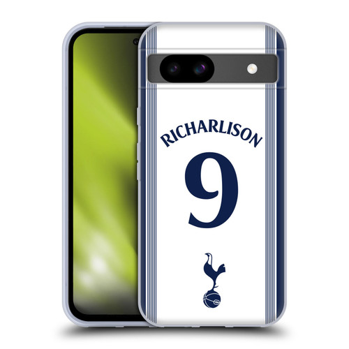 Tottenham Hotspur F.C. 2024/25 Players Home Kit Richarlison Soft Gel Case for Google Pixel 8a