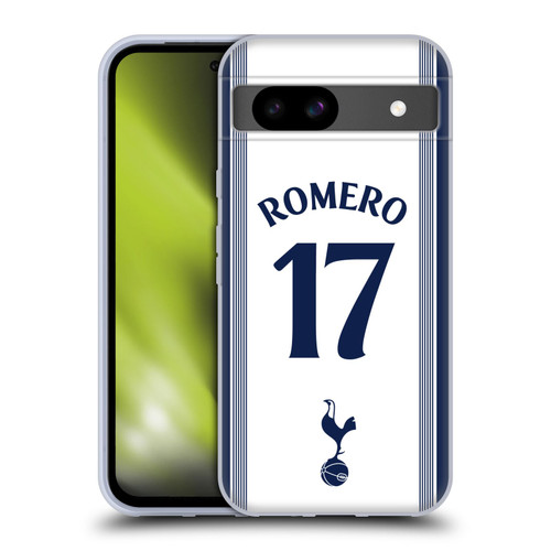 Tottenham Hotspur F.C. 2024/25 Players Home Kit Cristian Romero Soft Gel Case for Google Pixel 8a