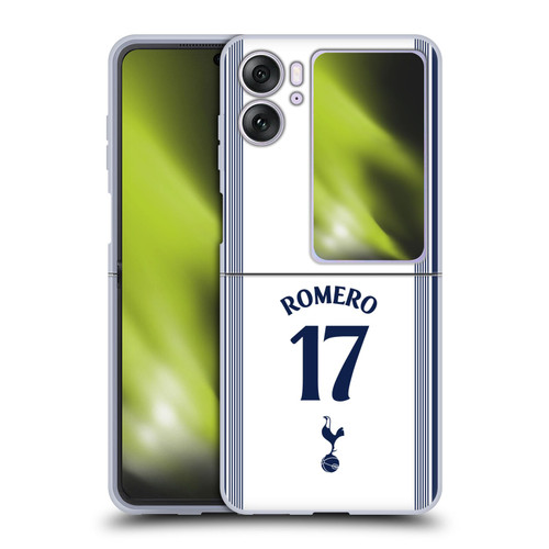 Tottenham Hotspur F.C. 2024/25 Players Home Kit Cristian Romero Soft Gel Case for OPPO Find N2 Flip