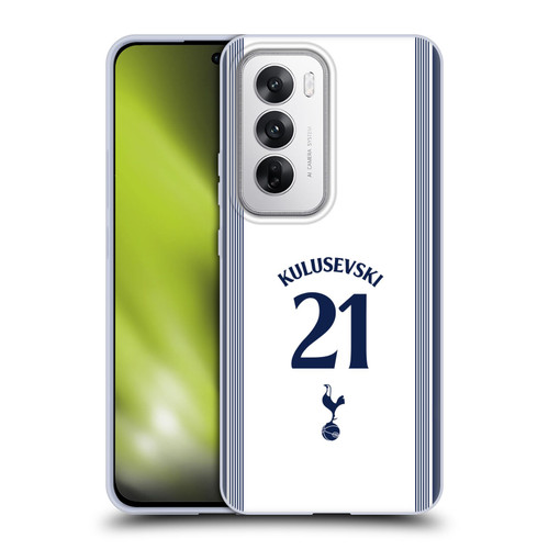 Tottenham Hotspur F.C. 2024/25 Players Home Kit Dejan Kulusevski Soft Gel Case for OPPO Reno12 5G