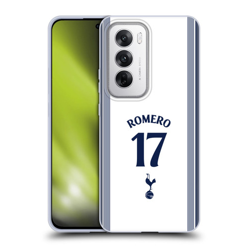 Tottenham Hotspur F.C. 2024/25 Players Home Kit Cristian Romero Soft Gel Case for OPPO Reno12 5G