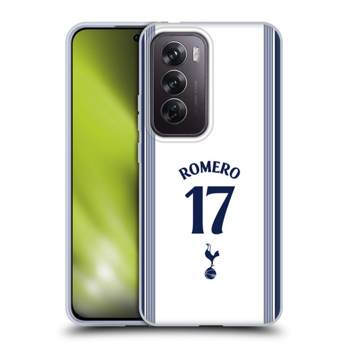 Tottenham Hotspur F.C. 2024/25 Players Home Kit Cristian Romero Soft Gel Case for OPPO Reno12 Pro 5G