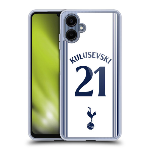 Tottenham Hotspur F.C. 2024/25 Players Home Kit Dejan Kulusevski Soft Gel Case for Samsung Galaxy A06 4G