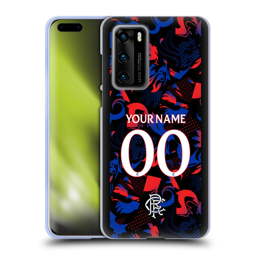 Custom Customised Personalised Rangers FC 2024/25 Kit Third Soft Gel Case for Huawei P40 5G