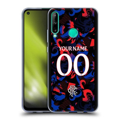 Custom Customised Personalised Rangers FC 2024/25 Kit Third Soft Gel Case for Huawei P40 lite E