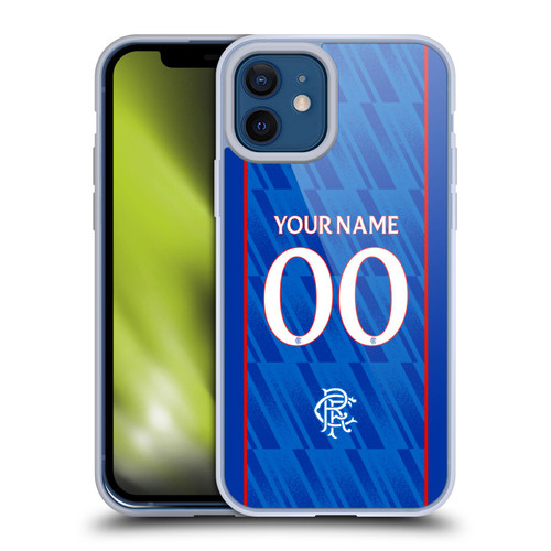 Custom Customised Personalised Rangers FC 2024/25 Kit Home Soft Gel Case for Apple iPhone 12 / iPhone 12 Pro