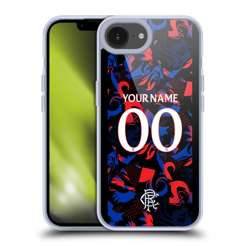 Custom Customised Personalised Rangers FC 2024/25 Kit Third Soft Gel Case for Apple iPhone 16e