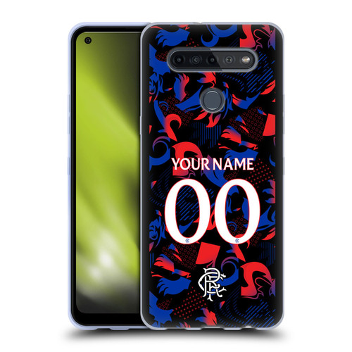 Custom Customised Personalised Rangers FC 2024/25 Kit Third Soft Gel Case for LG K51S
