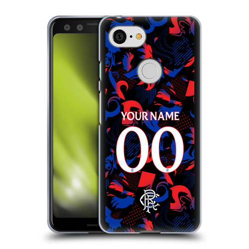 Custom Customised Personalised Rangers FC 2024/25 Kit Third Soft Gel Case for Google Pixel 3