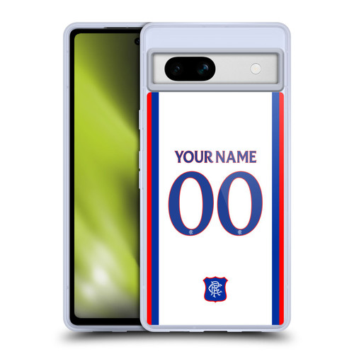 Custom Customised Personalised Rangers FC 2024/25 Kit Away Soft Gel Case for Google Pixel 7a
