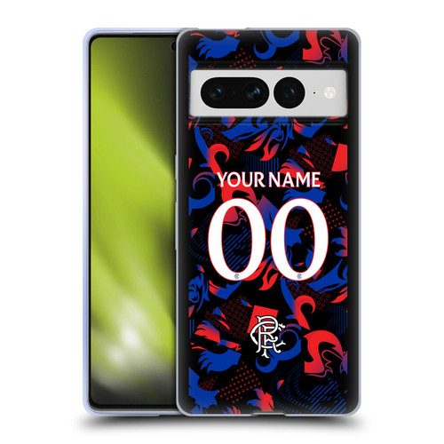 Custom Customised Personalised Rangers FC 2024/25 Kit Third Soft Gel Case for Google Pixel 7 Pro