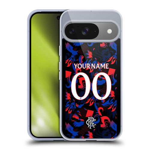 Custom Customised Personalised Rangers FC 2024/25 Kit Third Soft Gel Case for Google Pixel 9 / Pixel 9 Pro