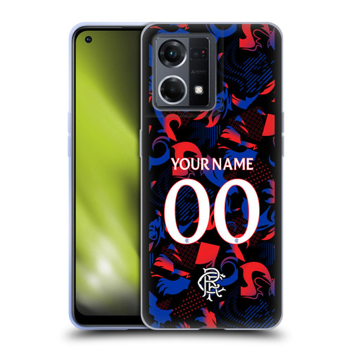 Custom Customised Personalised Rangers FC 2024/25 Kit Third Soft Gel Case for OPPO Reno8 4G