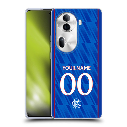 Custom Customised Personalised Rangers FC 2024/25 Kit Home Soft Gel Case for OPPO Reno11 Pro