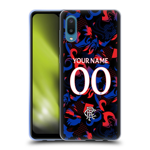 Custom Customised Personalised Rangers FC 2024/25 Kit Third Soft Gel Case for Samsung Galaxy A02/M02 (2021)