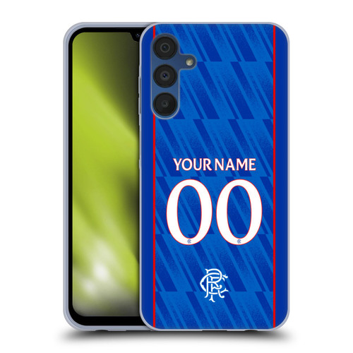 Custom Customised Personalised Rangers FC 2024/25 Kit Home Soft Gel Case for Samsung Galaxy A15