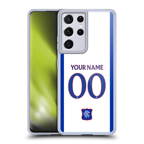 Custom Customised Personalised Rangers FC 2024/25 Kit Away Soft Gel Case for Samsung Galaxy S21 Ultra 5G