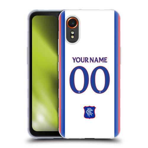 Custom Customised Personalised Rangers FC 2024/25 Kit Away Soft Gel Case for Samsung Galaxy Xcover7 5G