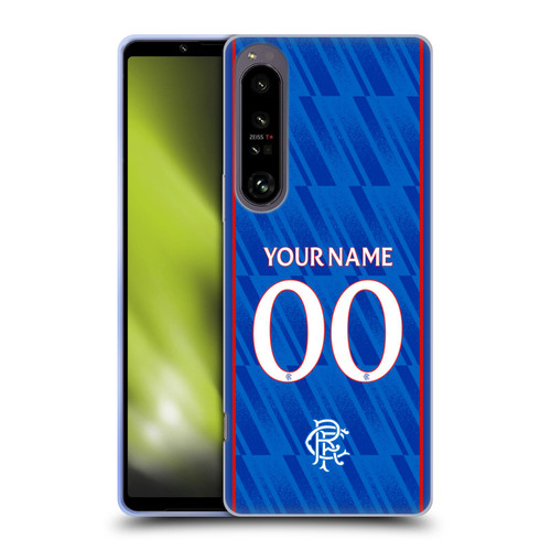 Custom Customised Personalised Rangers FC 2024/25 Kit Home Soft Gel Case for Sony Xperia 1 IV