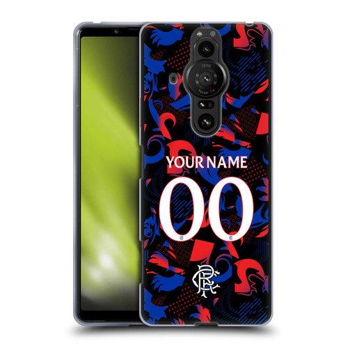 Custom Customised Personalised Rangers FC 2024/25 Kit Third Soft Gel Case for Sony Xperia Pro-I