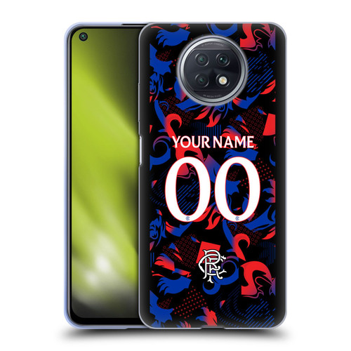 Custom Customised Personalised Rangers FC 2024/25 Kit Third Soft Gel Case for Xiaomi Redmi Note 9T 5G