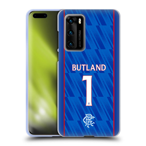 Rangers FC 2024/25 Players Home Kit Jack Butland Soft Gel Case for Huawei P40 5G