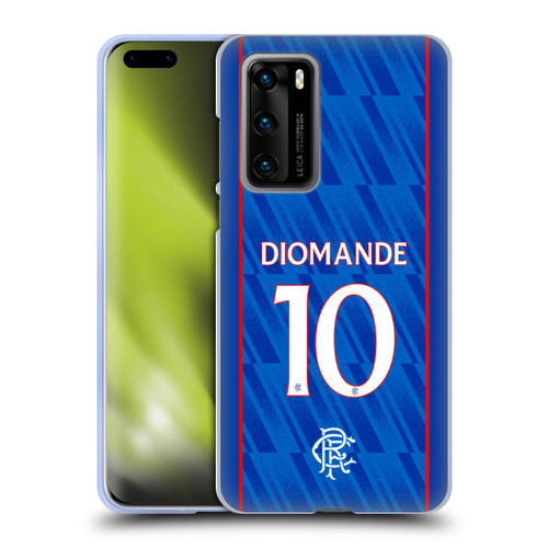 Rangers FC 2024/25 Players Home Kit Mohamed Diomande Soft Gel Case for Huawei P40 5G