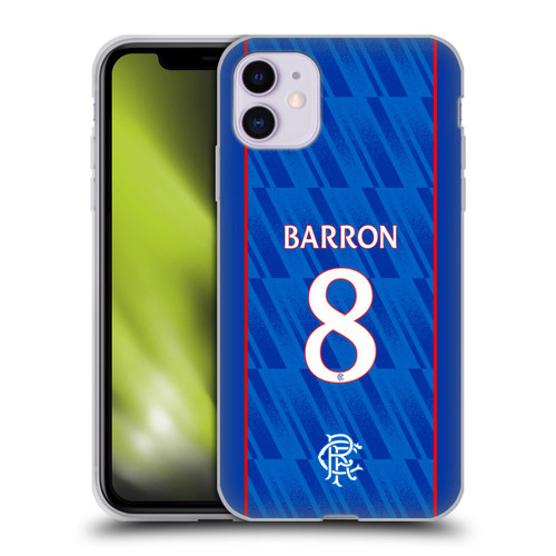 Rangers FC 2024/25 Players Home Kit Connor Barron Soft Gel Case for Apple iPhone 11