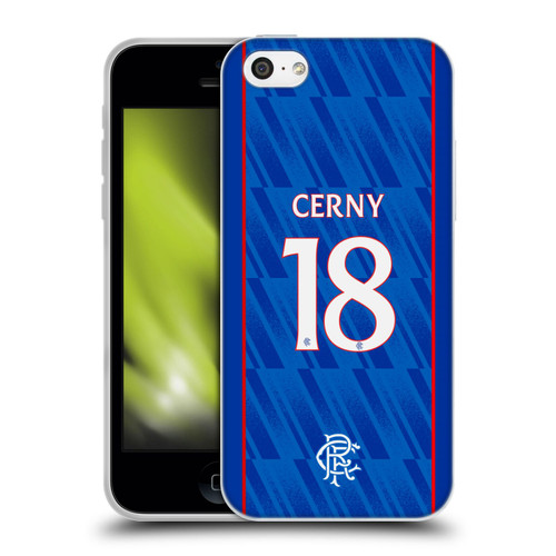 Rangers FC 2024/25 Players Home Kit Cerný Soft Gel Case for Apple iPhone 5c