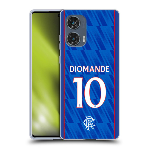 Rangers FC 2024/25 Players Home Kit Mohamed Diomande Soft Gel Case for Motorola Edge 50 Fusion