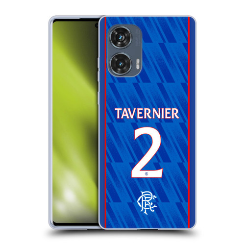 Rangers FC 2024/25 Players Home Kit James Tavernier Soft Gel Case for Motorola Edge 50 Fusion