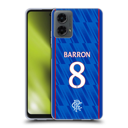 Rangers FC 2024/25 Players Home Kit Connor Barron Soft Gel Case for Motorola Moto G (2024)