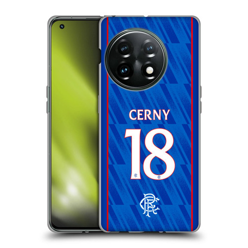 Rangers FC 2024/25 Players Home Kit Cerný Soft Gel Case for OnePlus 11 5G