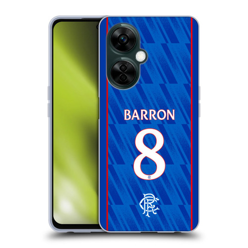 Rangers FC 2024/25 Players Home Kit Connor Barron Soft Gel Case for OnePlus Nord N30