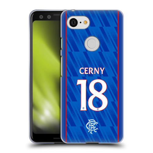 Rangers FC 2024/25 Players Home Kit Cerný Soft Gel Case for Google Pixel 3