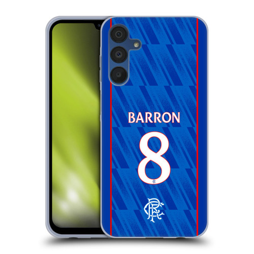 Rangers FC 2024/25 Players Home Kit Connor Barron Soft Gel Case for Samsung Galaxy A15