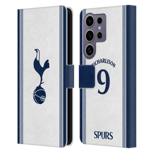 Tottenham Hotspur F.C. 2024/25 Players Home Kit Richarlison Leather Book Wallet Case Cover For Samsung Galaxy S25 Ultra