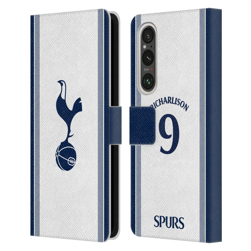 Tottenham Hotspur F.C. 2024/25 Players Home Kit Richarlison Leather Book Wallet Case Cover For Sony Xperia 1 V 5G