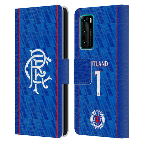 Rangers FC 2024/25 Players Home Kit Jack Butland Leather Book Wallet Case Cover For Huawei P40 5G