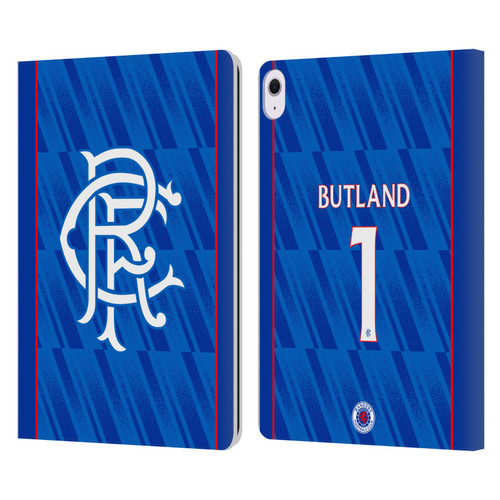 Rangers FC 2024/25 Players Home Kit Jack Butland Leather Book Wallet Case Cover For Apple iPad Air 13 2024/2025