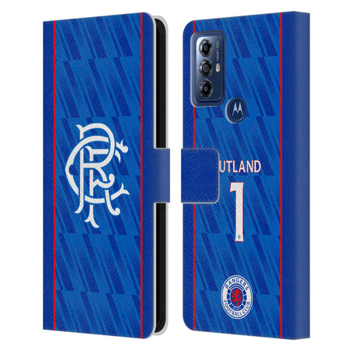 Rangers FC 2024/25 Players Home Kit Jack Butland Leather Book Wallet Case Cover For Motorola Moto G Play (2023)